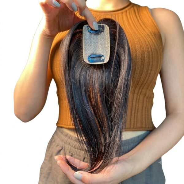 Mini Scalp Topper – 2×3 Silk Base Hair Topper