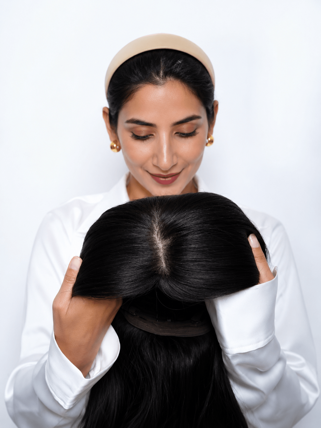 Full Head Wig – Silk Base – Human Hair
